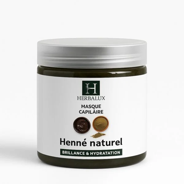 Masque Henné HERBALUX fond blanc